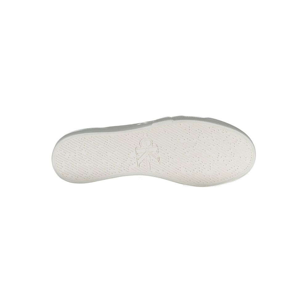 Calvin Klein Herren Sneaker aus weißer Baumwolle