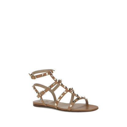 Valentino Garavani Sandalen aus beigem Kalbsleder (Bos Taurus)
