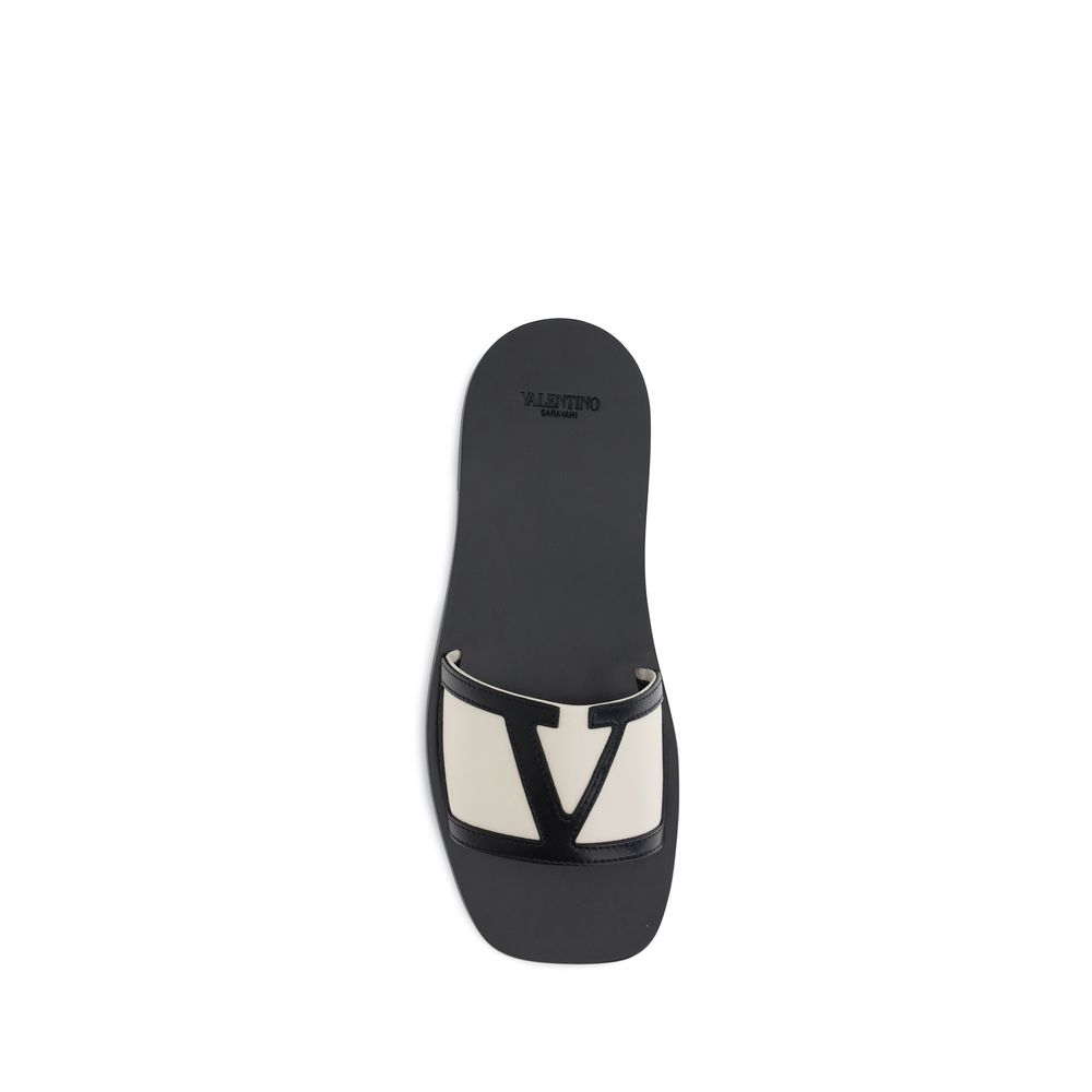 Valentino Garavani Sandalen aus Kalbsleder mit Bos Taurus-Prägung in Multicolor