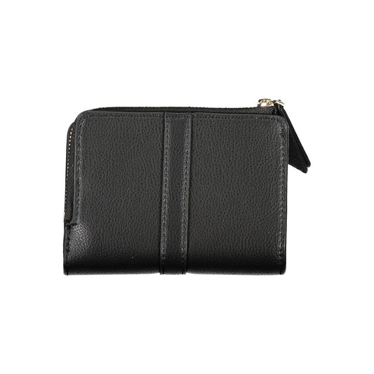 Tommy Hilfiger – Elegante schwarze Geldbörse mit Reißverschluss und Münzfach