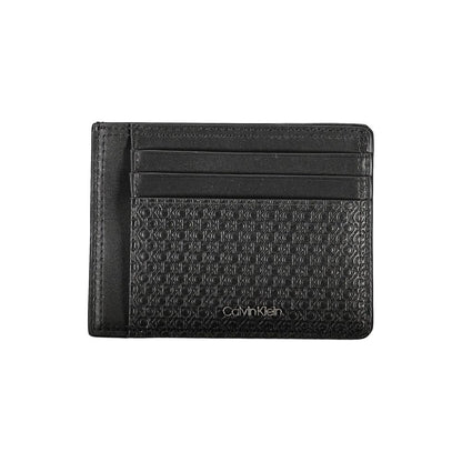 Calvin Klein – Elegante schwarze Geldbörse aus Leder mit Kartenhalter