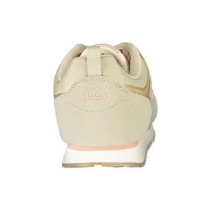US POLO ASSN. Beige Polyester Sneaker