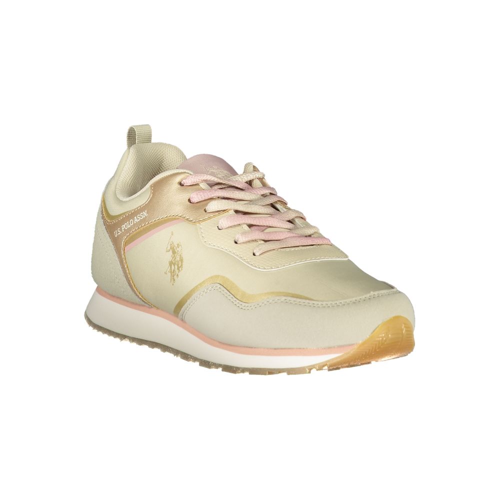 US POLO ASSN. Beige Polyester Sneaker