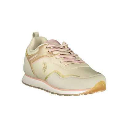 US POLO ASSN. Beige Polyester Sneaker