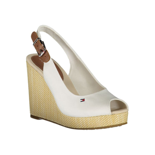 Tommy Hilfiger – Weiße Baumwollsandalen