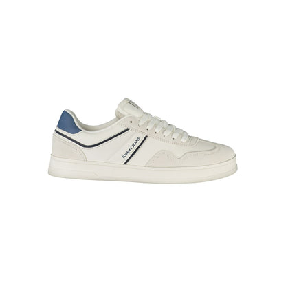 Tommy Hilfiger – Weiße Polyethylen-Sneaker für Herren