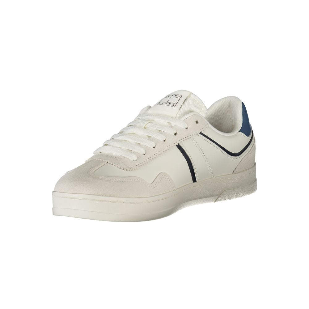 Tommy Hilfiger – Weiße Polyethylen-Sneaker für Herren