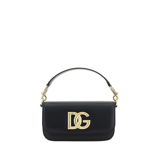 Dolce &amp; Gabbana Handtasche aus schwarzem Kalbsleder (Bos Taurus)