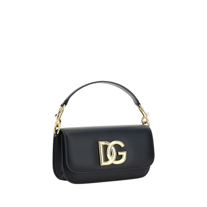 Dolce &amp; Gabbana Handtasche aus schwarzem Kalbsleder (Bos Taurus)
