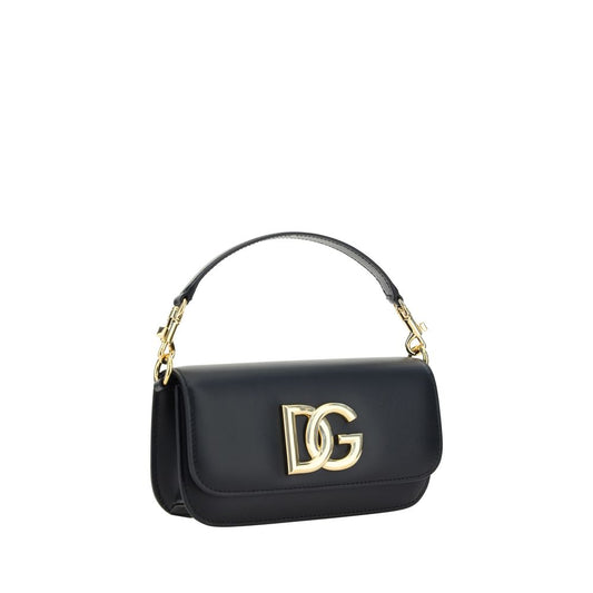 Dolce &amp; Gabbana Handtasche aus schwarzem Kalbsleder (Bos Taurus)