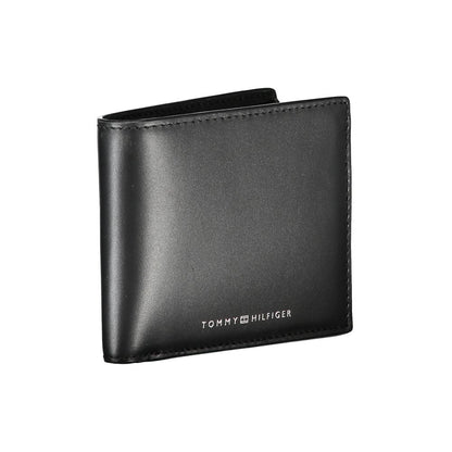 Tommy Hilfiger – Elegante schwarze Lederbrieftasche für den modernen Mann