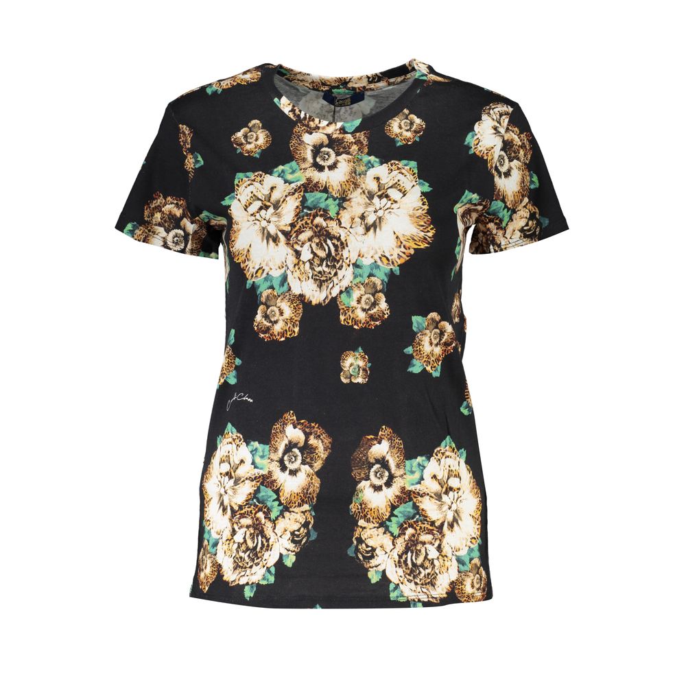Cavalli Class Black Cotton Women T-Shirt