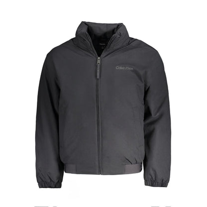 Calvin Klein – Schwarze Polyesterjacke für Herren