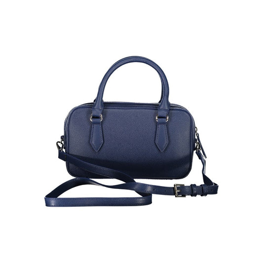 Mario Valentino Blaue Polyethylen-Damenhandtasche