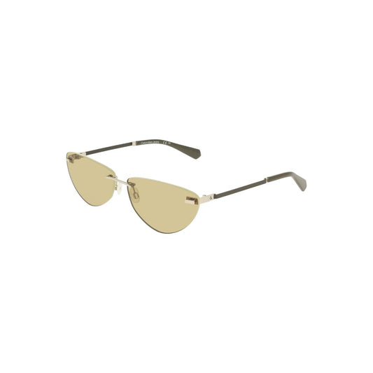 Calvin Klein Grüne Metall-Sonnenbrille für Damen