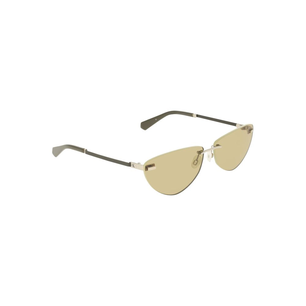 Calvin Klein Grüne Metall-Sonnenbrille für Damen