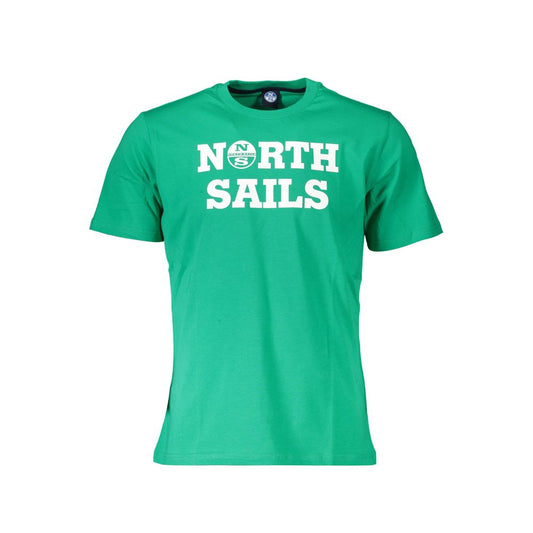 North Sails Herren-T-Shirt aus grüner Baumwolle