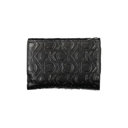 Calvin Klein – Elegante schwarze Geldbörse mit zwei Fächern