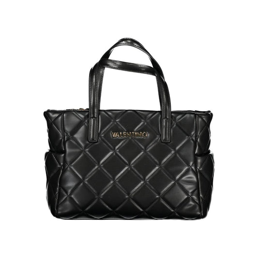 Mario Valentino Schwarze Polyethylen-Damenhandtasche