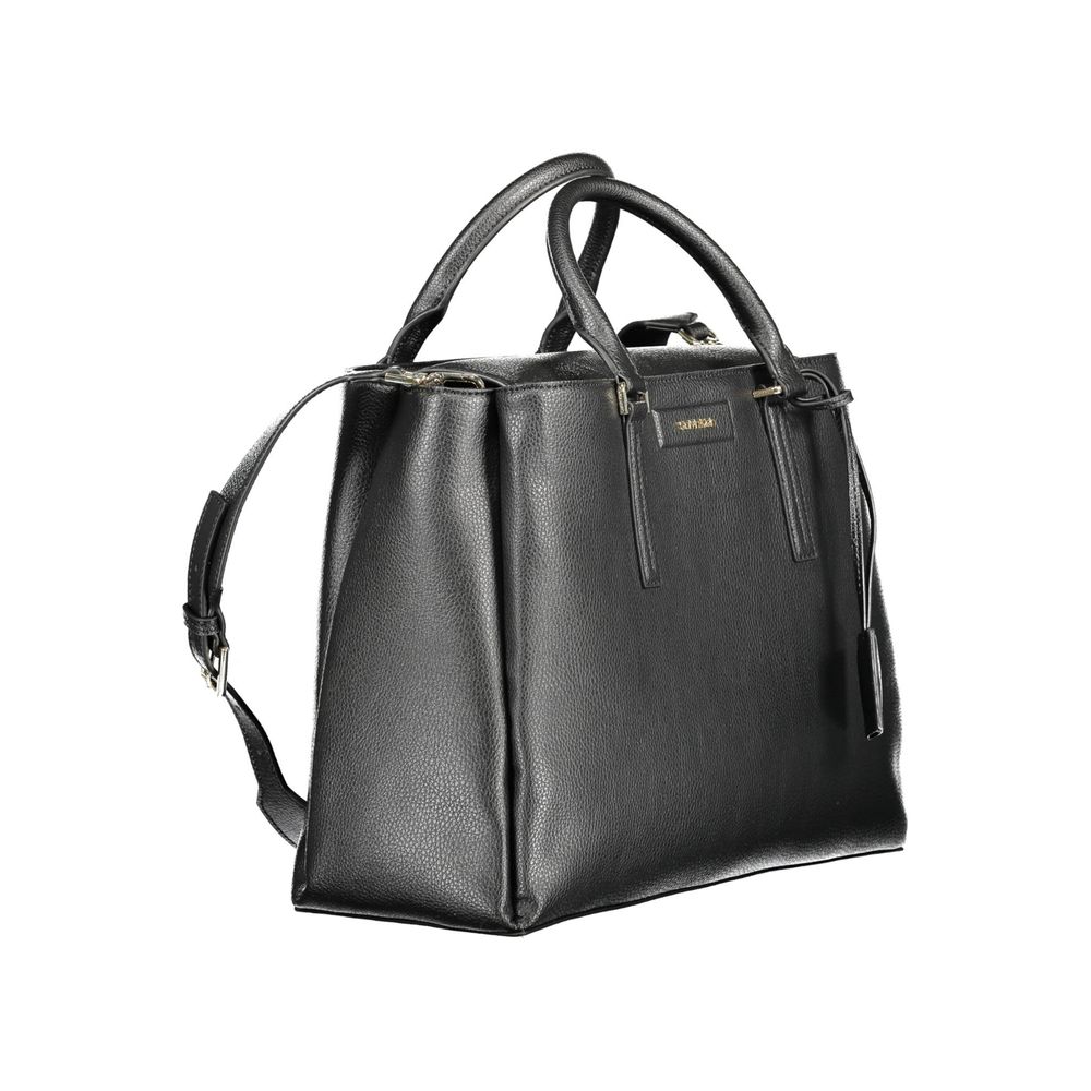 Calvin Klein – Schwarze Handtasche aus recyceltem Polyester für Damen