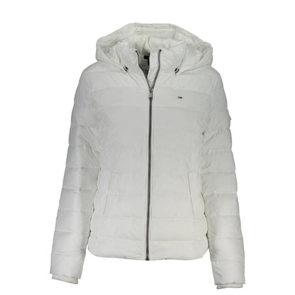 Tommy Hilfiger – Weiße Polyesterjacke für Damen