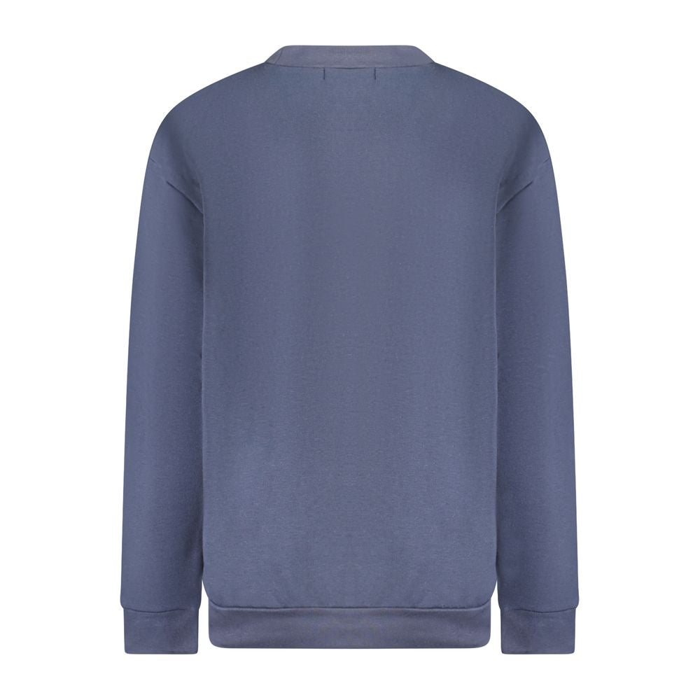 Cavalli Class Blauer Baumwollpullover für Damen