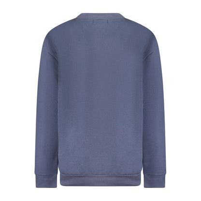 Cavalli Class Blauer Baumwollpullover für Damen
