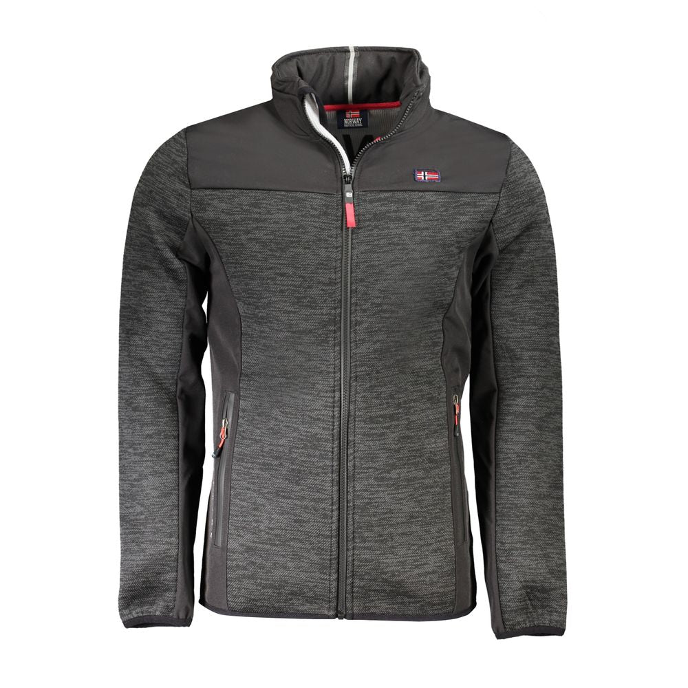 Norwegen 1963 Schwarze Polyester-Sportjacke für Herren