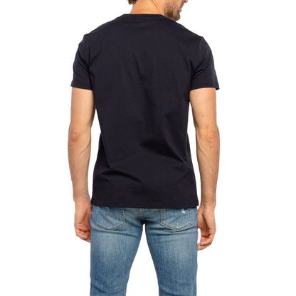 Blaues Baumwoll-T-Shirt von Balmain