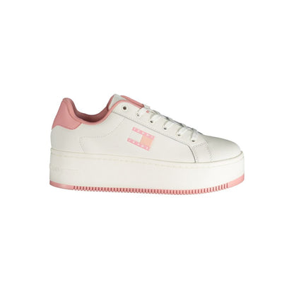Tommy Hilfiger – Rosafarbener Polyester-Sneaker