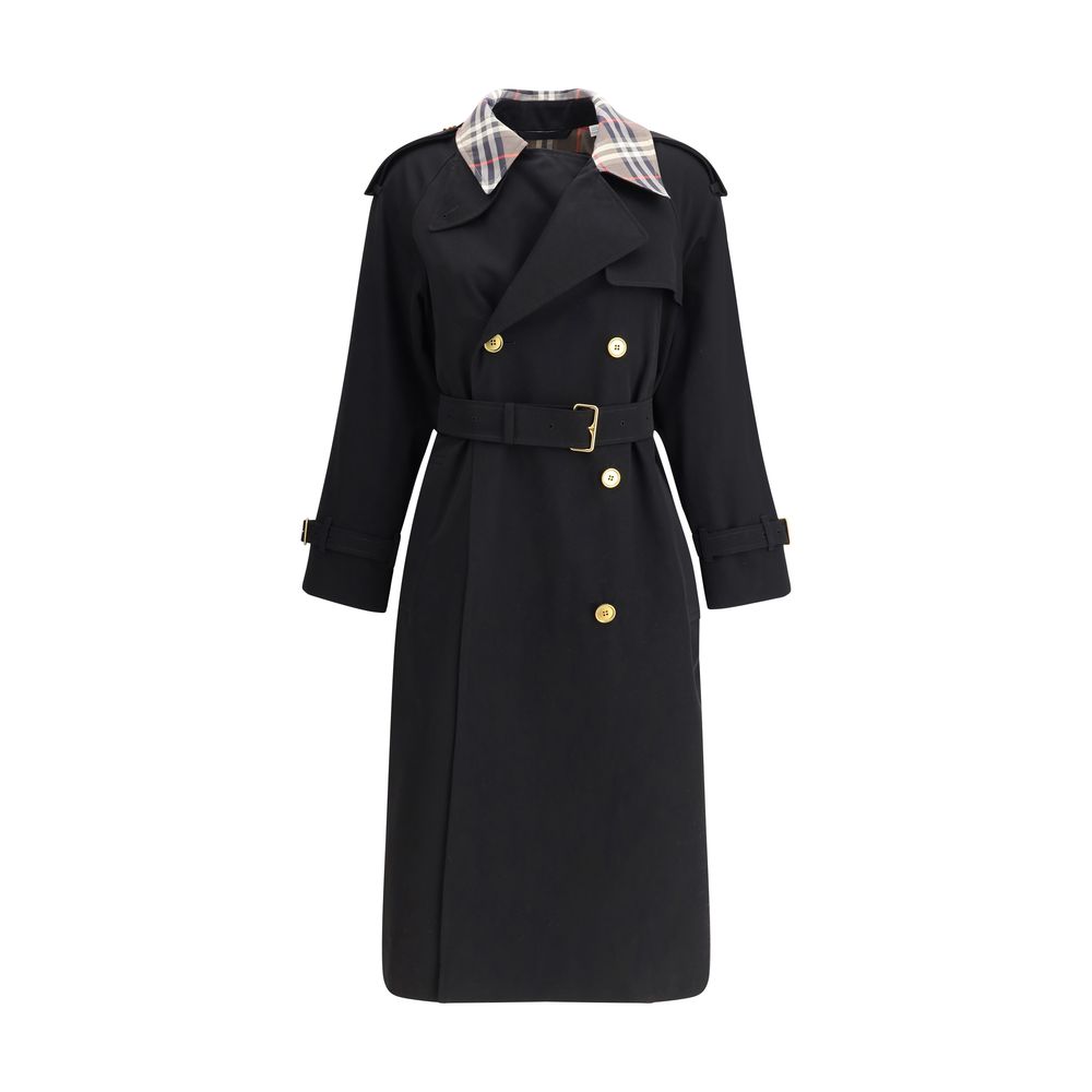 Burberry Castleford – Langer Trenchcoat mit Karokragen