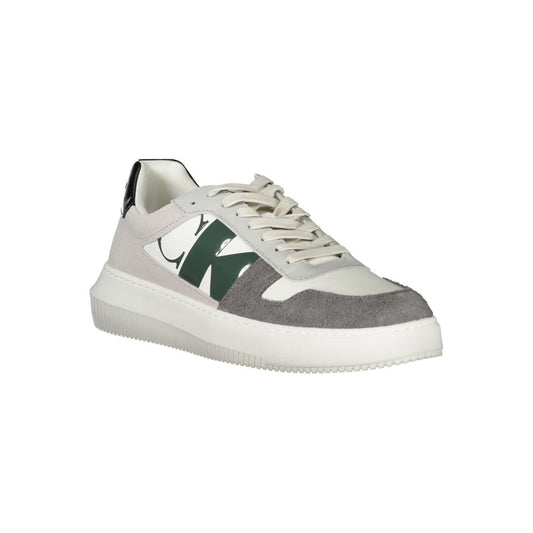 Calvin Klein – Weiße Polyethylen-Sneaker für Herren