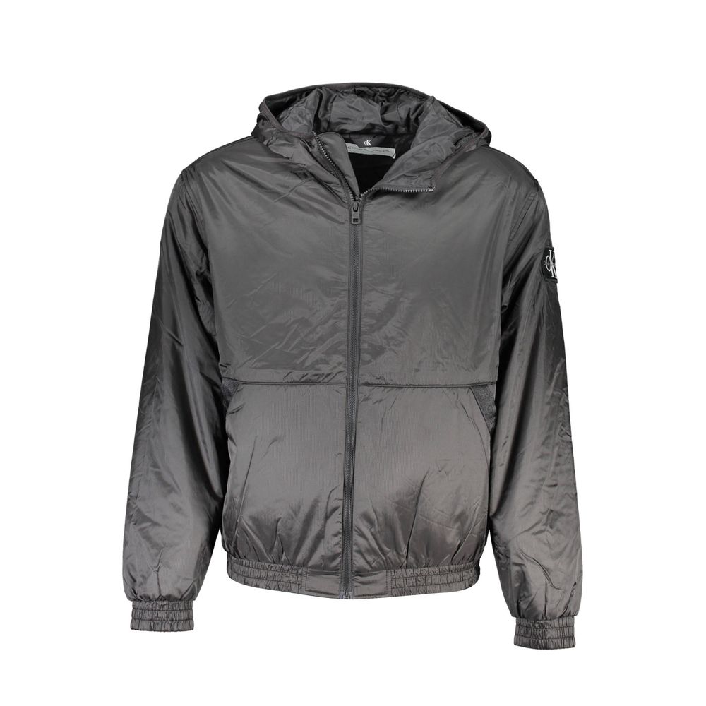 Calvin Klein – Schwarze Herrenjacke aus recyceltem Polyester