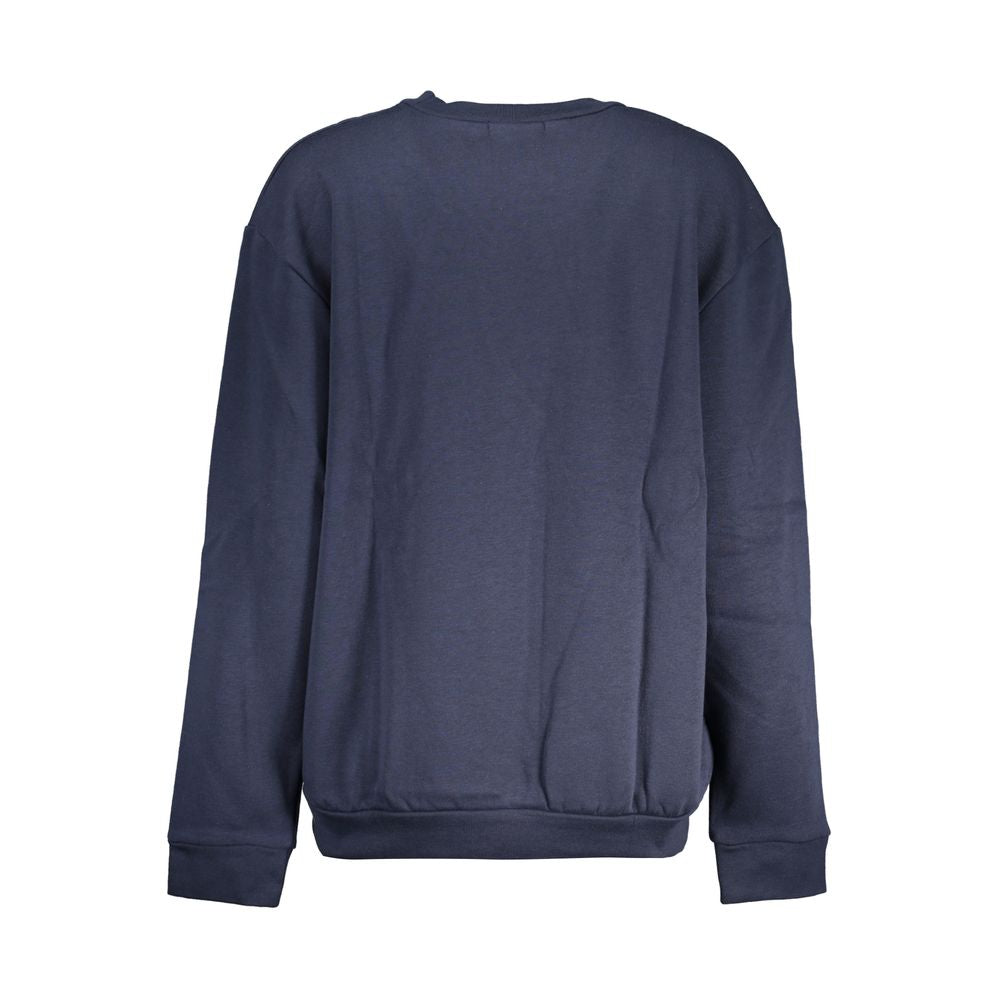 Cavalli Class Blauer Baumwollpullover für Damen