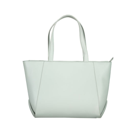 Calvin Klein Hellblaue Polyethylen-Damenhandtasche