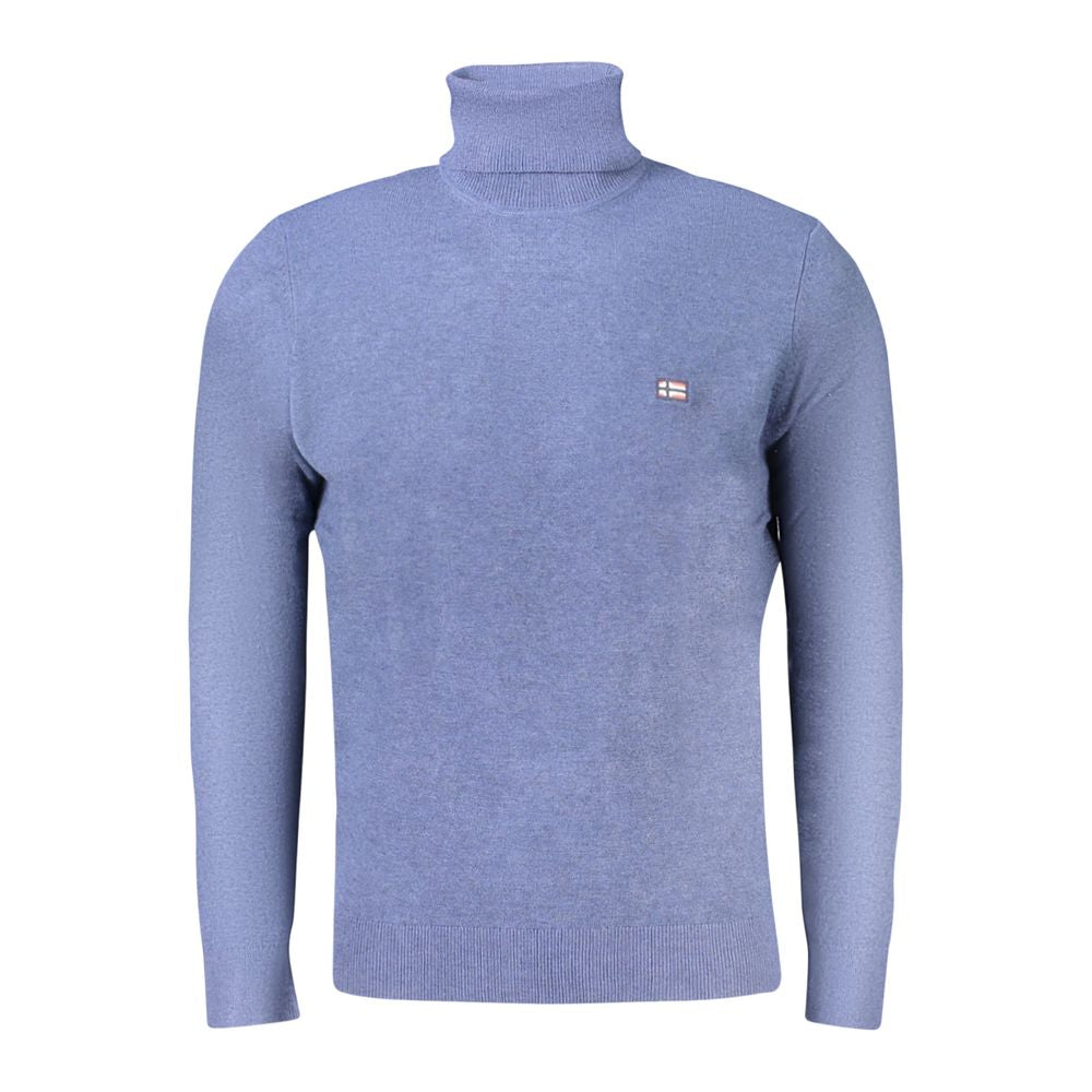 Norwegen 1963 Blauer Wollpullover für Herren