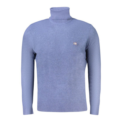Norwegen 1963 Blauer Wollpullover für Herren