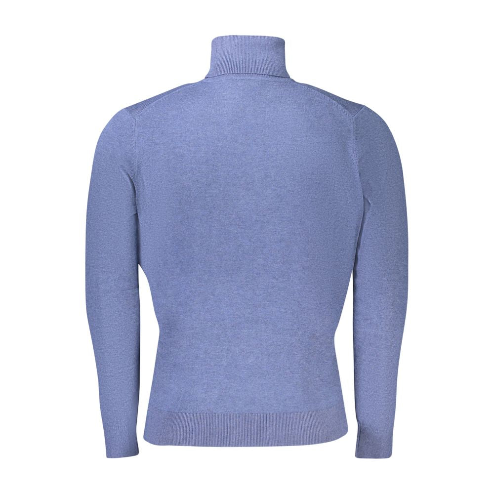 Norwegen 1963 Blauer Wollpullover für Herren