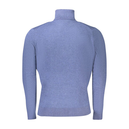 Norwegen 1963 Blauer Wollpullover für Herren
