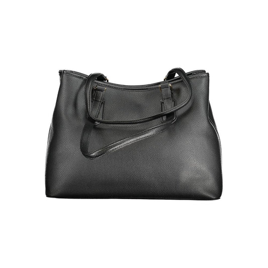 Mario Valentino Schwarze Polyethylen-Damenhandtasche