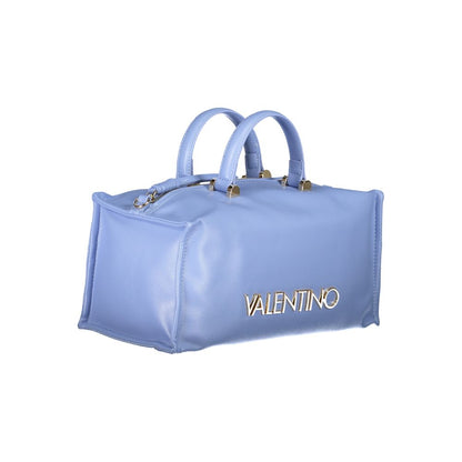 Mario Valentino Hellblaue Polyethylen-Damenhandtasche