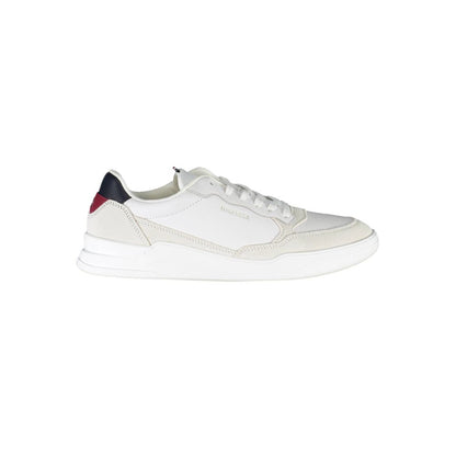 Tommy Hilfiger – Weiße Polyester-Sneaker für Herren