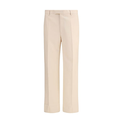 Valentino Wollhose aus cremefarbenem Fleece