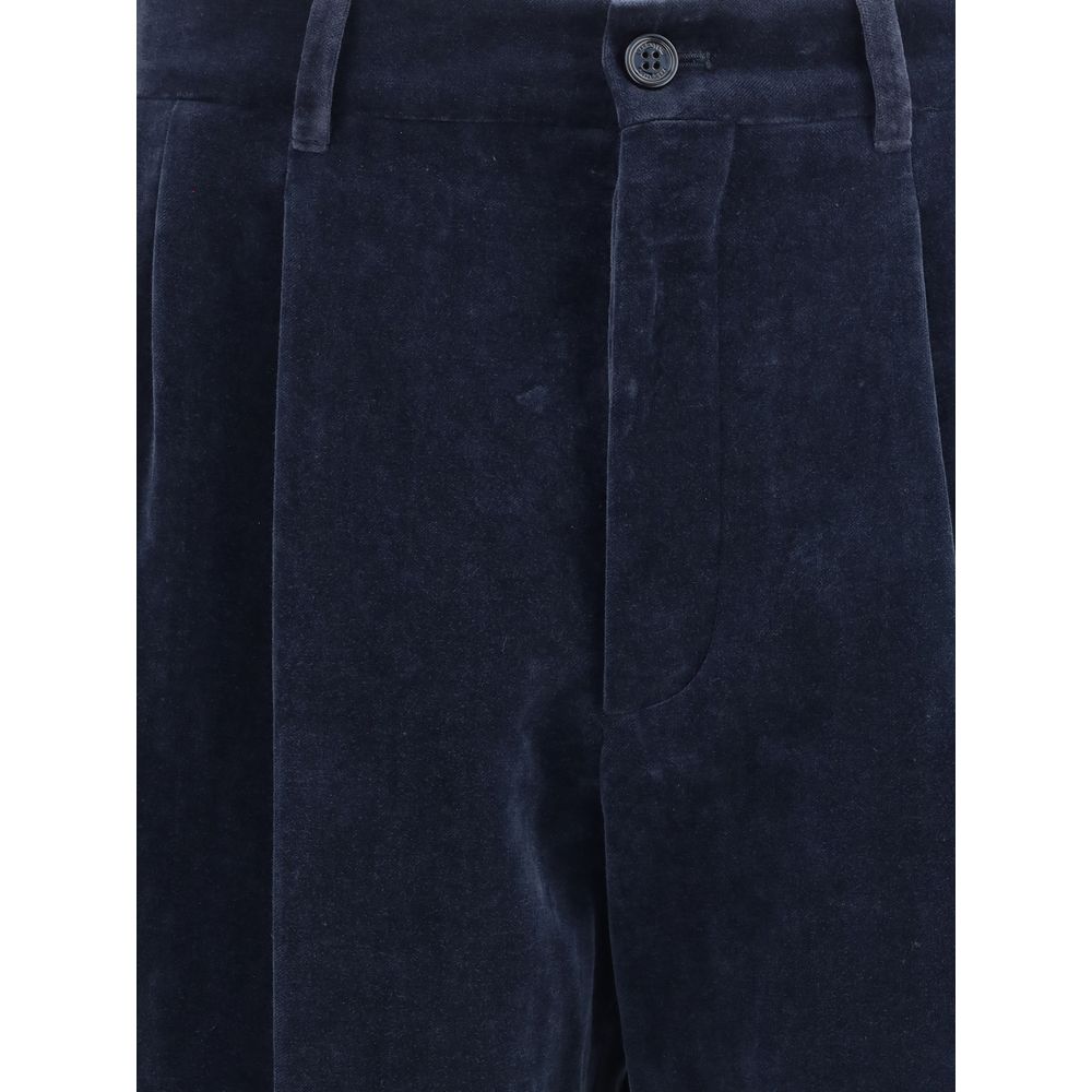 Valentino Blaue Baumwollhose