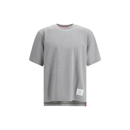 Thom Browne Graues Baumwoll-T-Shirt