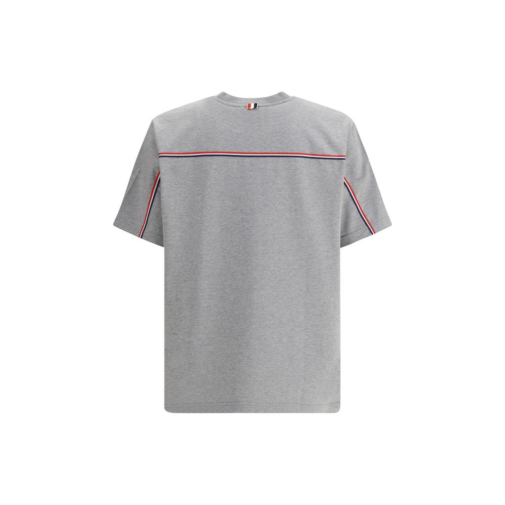 Thom Browne Graues Baumwoll-T-Shirt