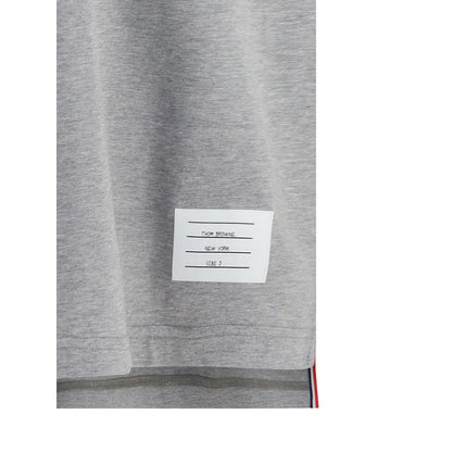 Thom Browne Graues Baumwoll-T-Shirt