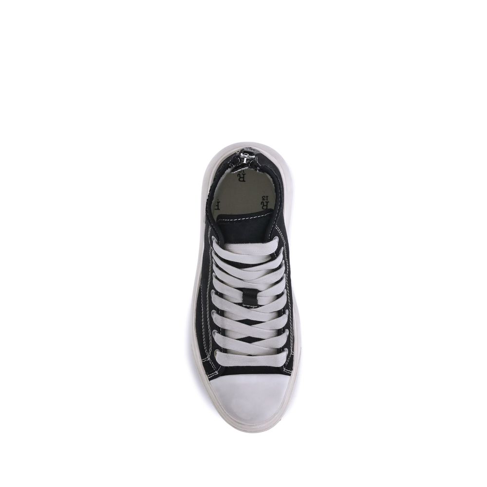 R13 Black Polyethylene High Top Sneakers