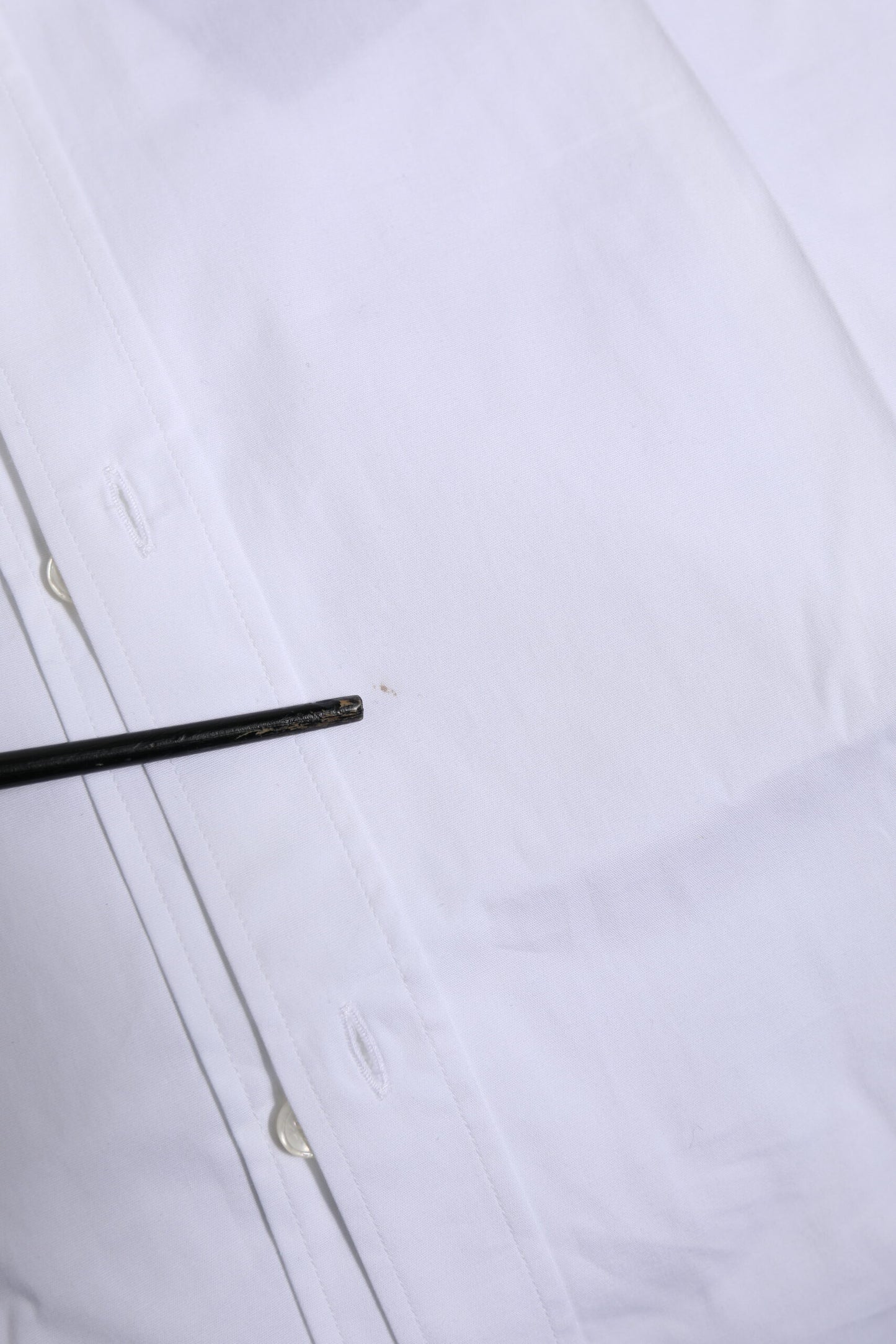 Dolce &amp; Gabbana – Weißes, langärmliges, formelles Hemd aus Baumwolle in GOLD