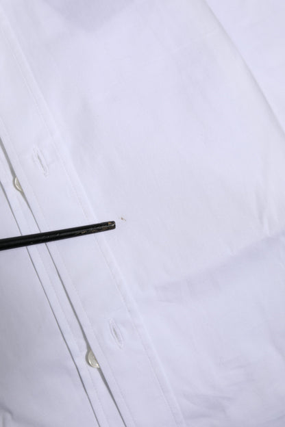 Dolce &amp; Gabbana – Weißes, langärmliges, formelles Hemd aus Baumwolle in GOLD